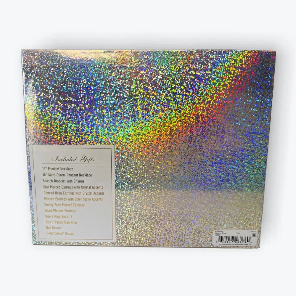 NWT Macy’s 12-Pc. Holographic Advent Calendar Twelve Days of Smiles Gift Set